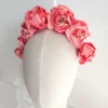 Couronne de fleurs Frida. Diadème fleurs mariage. Création unique