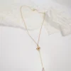 Collier mariage pendentif perle nacre eau douce